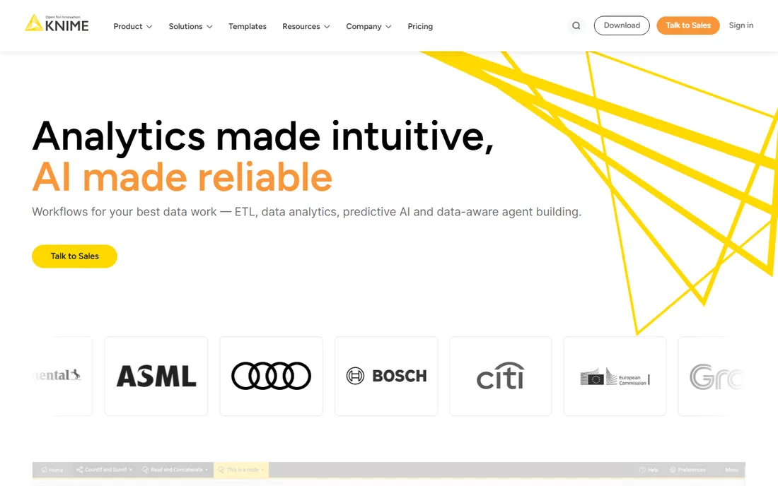 KNIME homepage