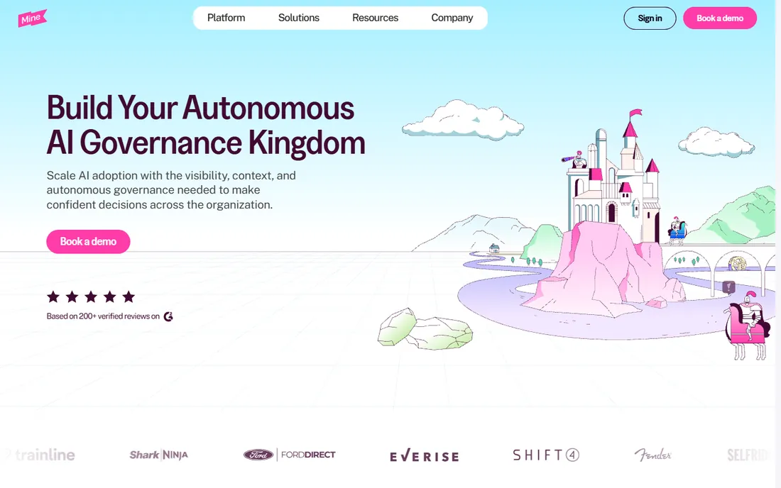 MineOS homepage