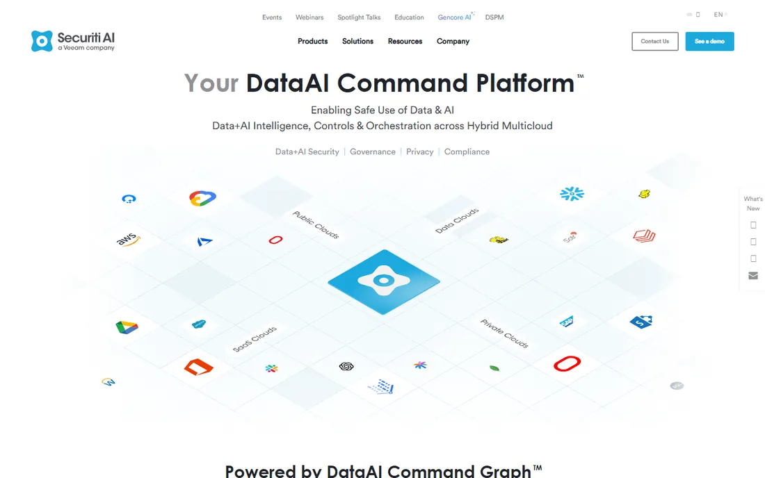 Securiti homepage