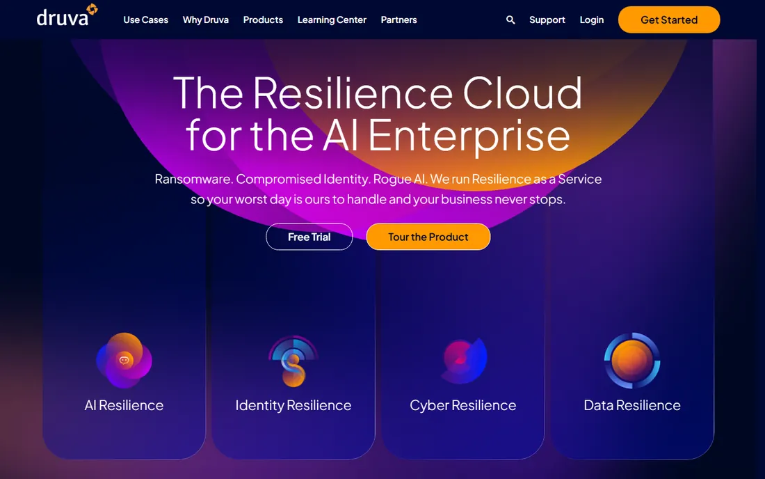 Druva homepage