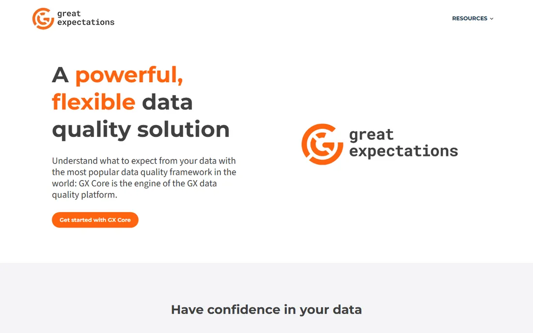 Great Expectations homepage
