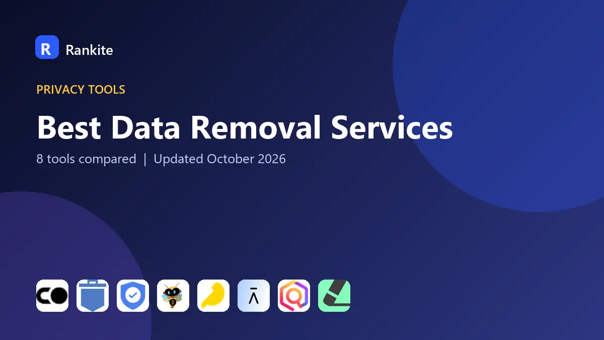 Best Data Removal Services in 2026: 8 Tools Compared