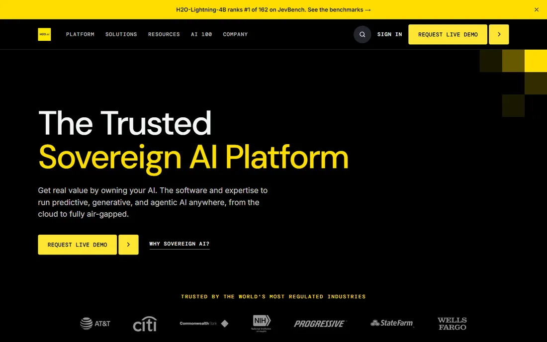H2O.ai homepage