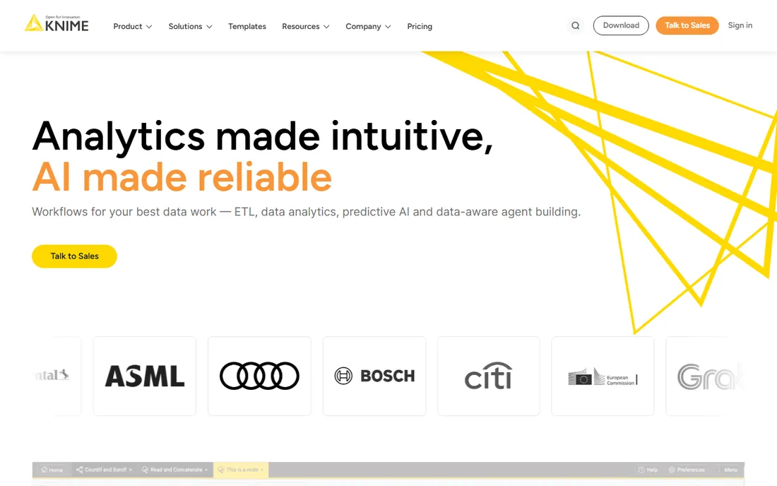 KNIME homepage