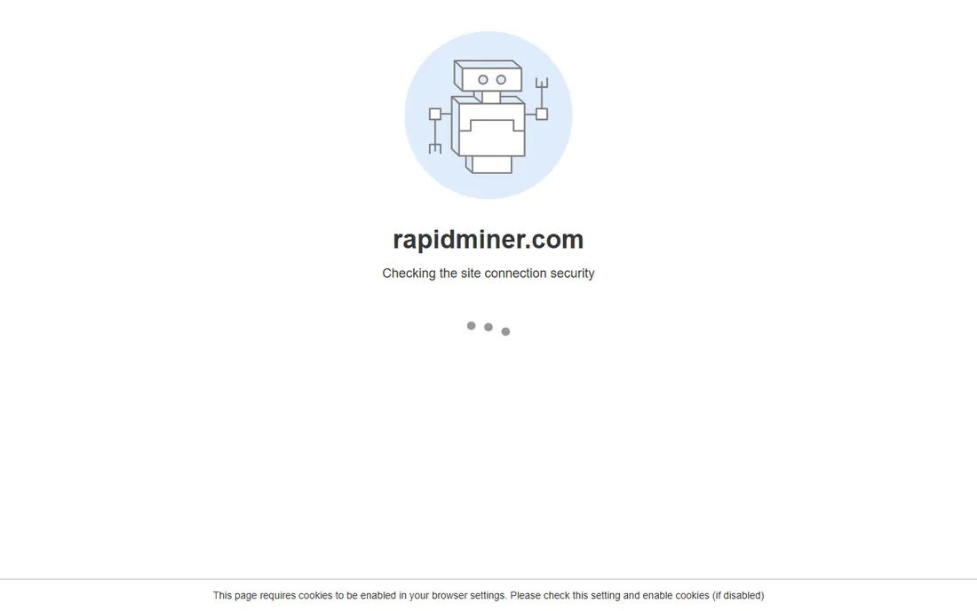 RapidMiner homepage
