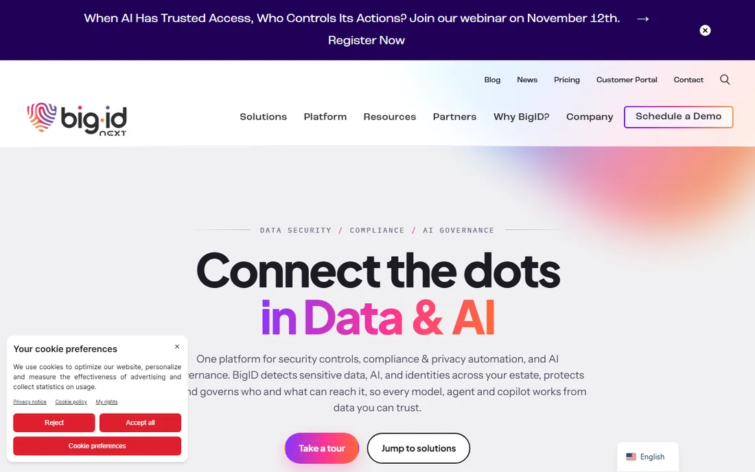 BigID homepage