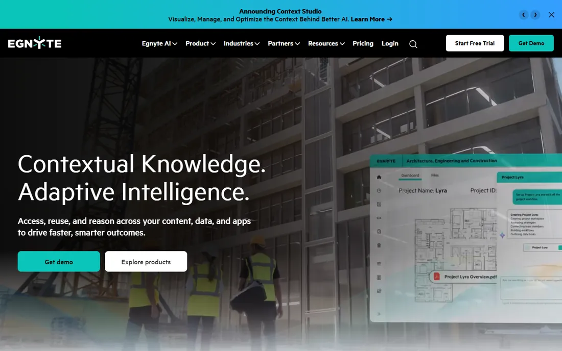 Egnyte homepage