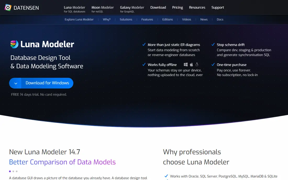 Luna Modeler homepage