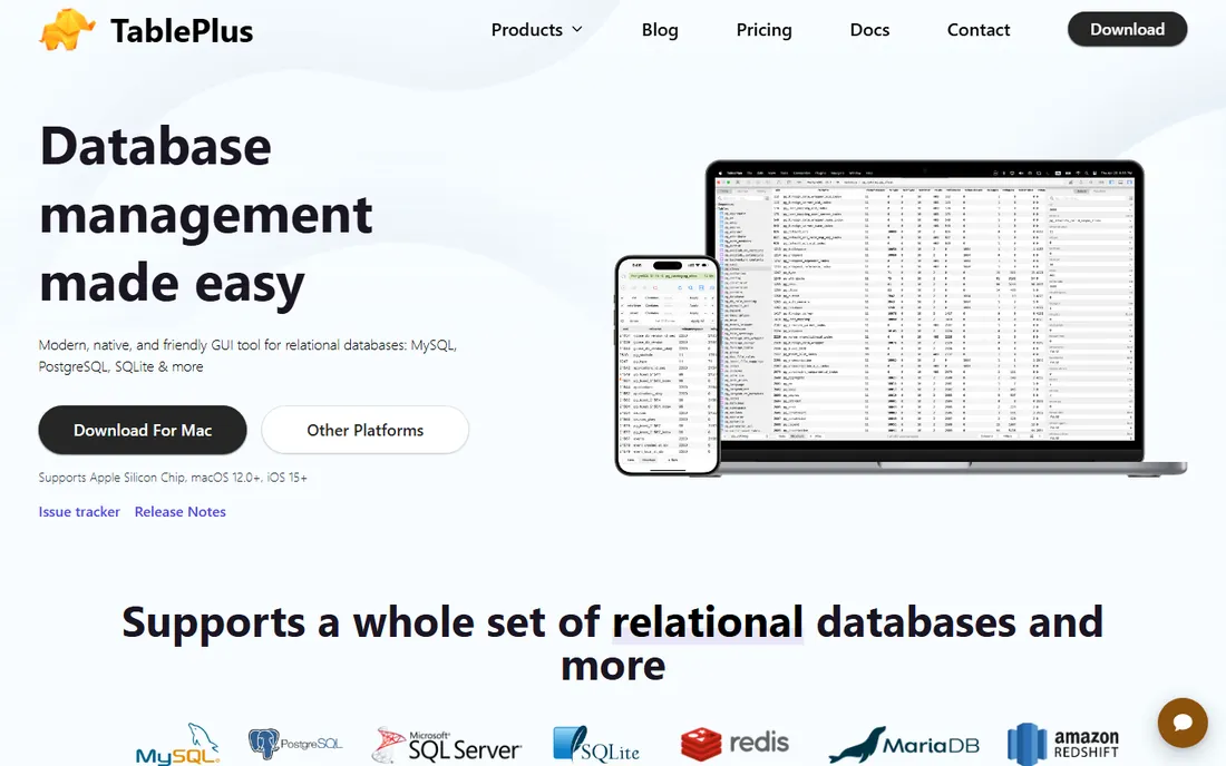 TablePlus homepage