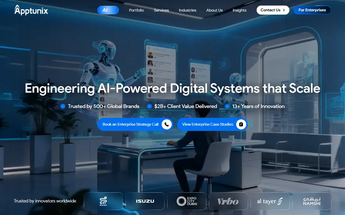 Apptunix homepage