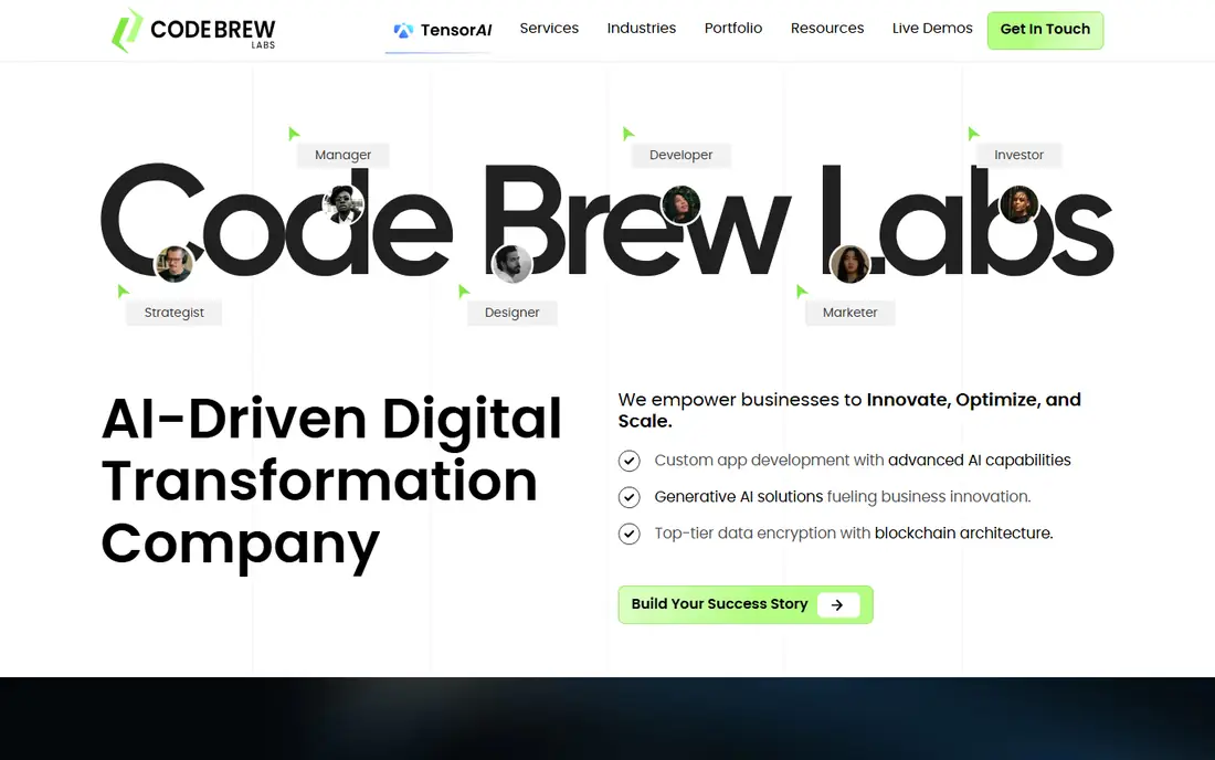 Code Brew Labs homepage