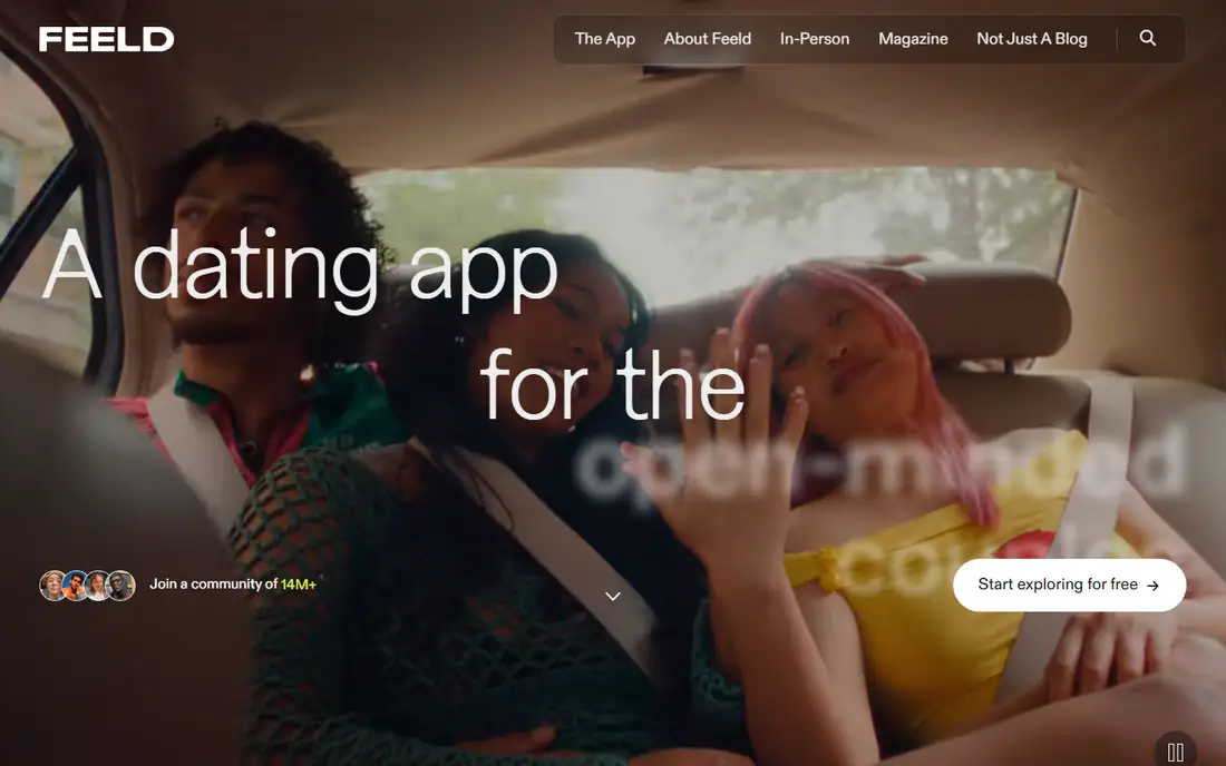 Feeld homepage