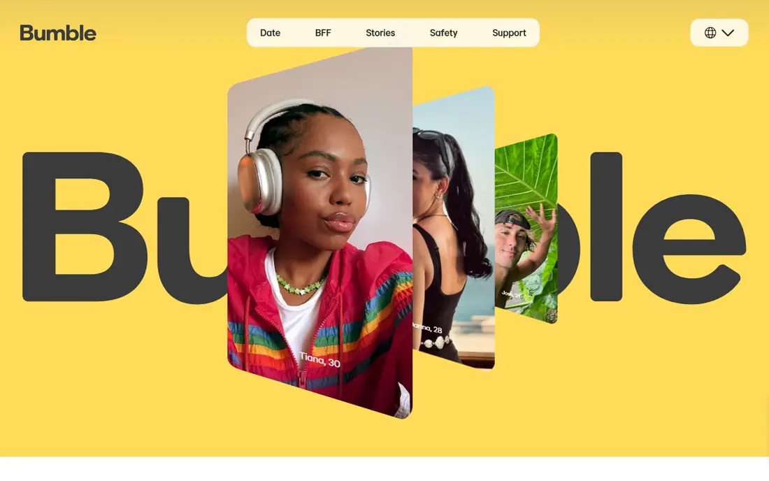 Bumble homepage