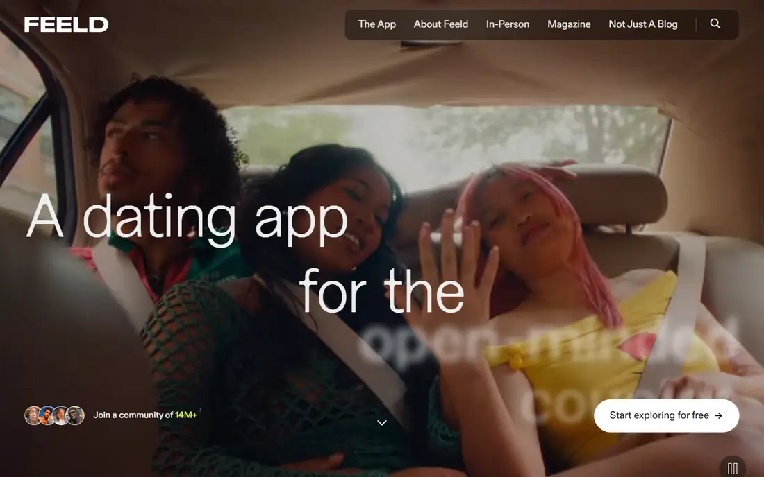 Feeld homepage