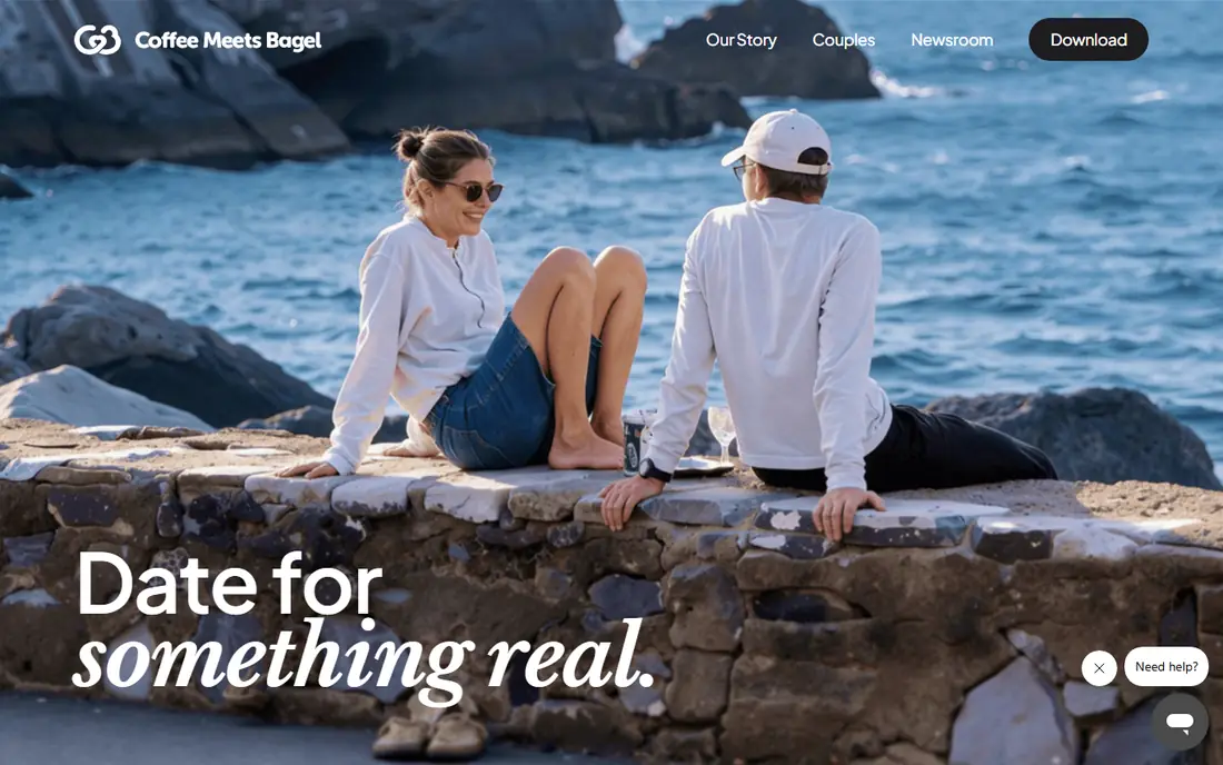 Coffee Meets Bagel homepage