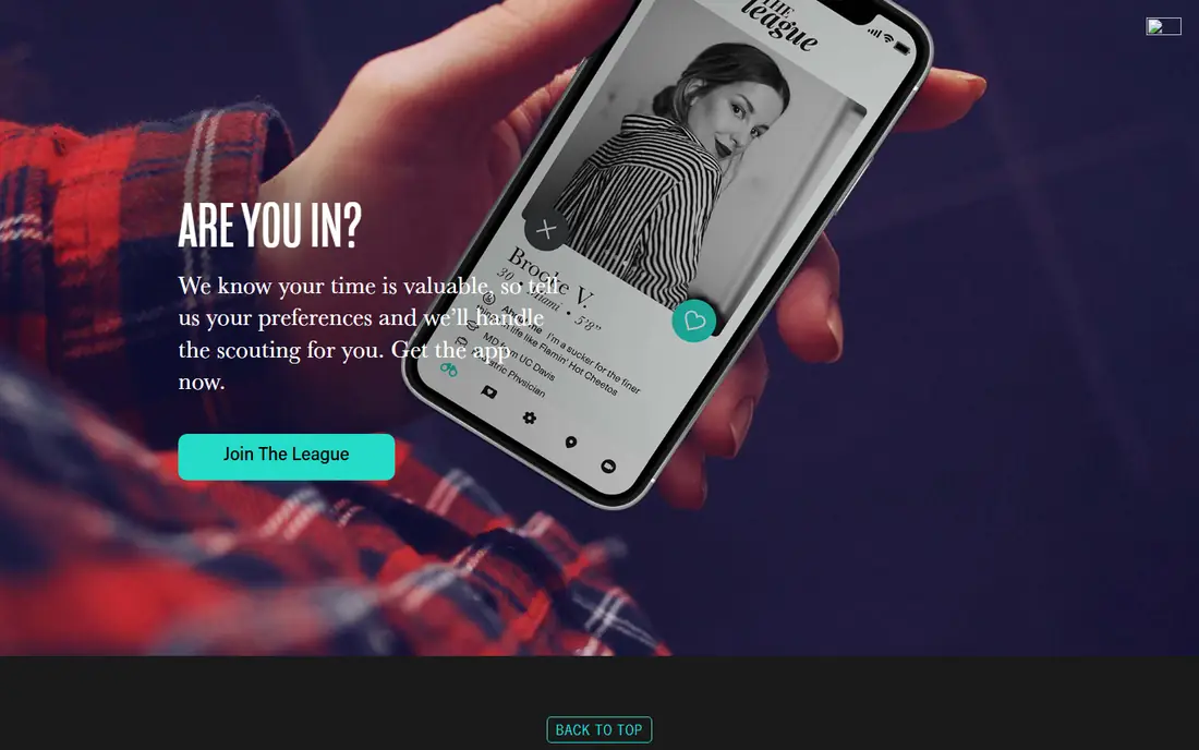 The League homepage