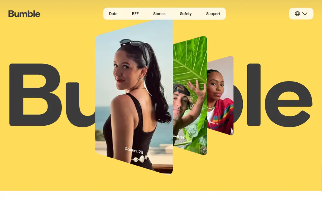 Bumble homepage