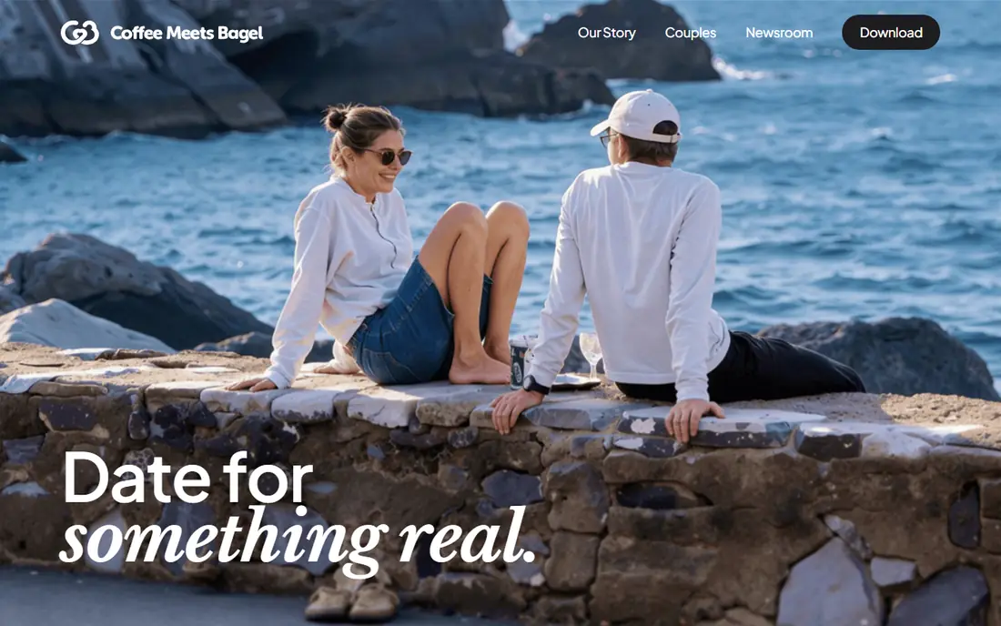 Coffee Meets Bagel homepage