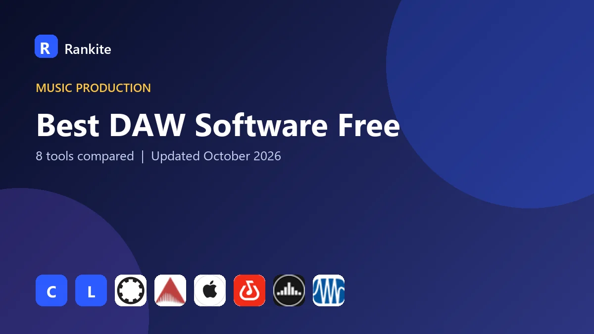 Best DAW Software Free in 2026: 8 Tools Compared