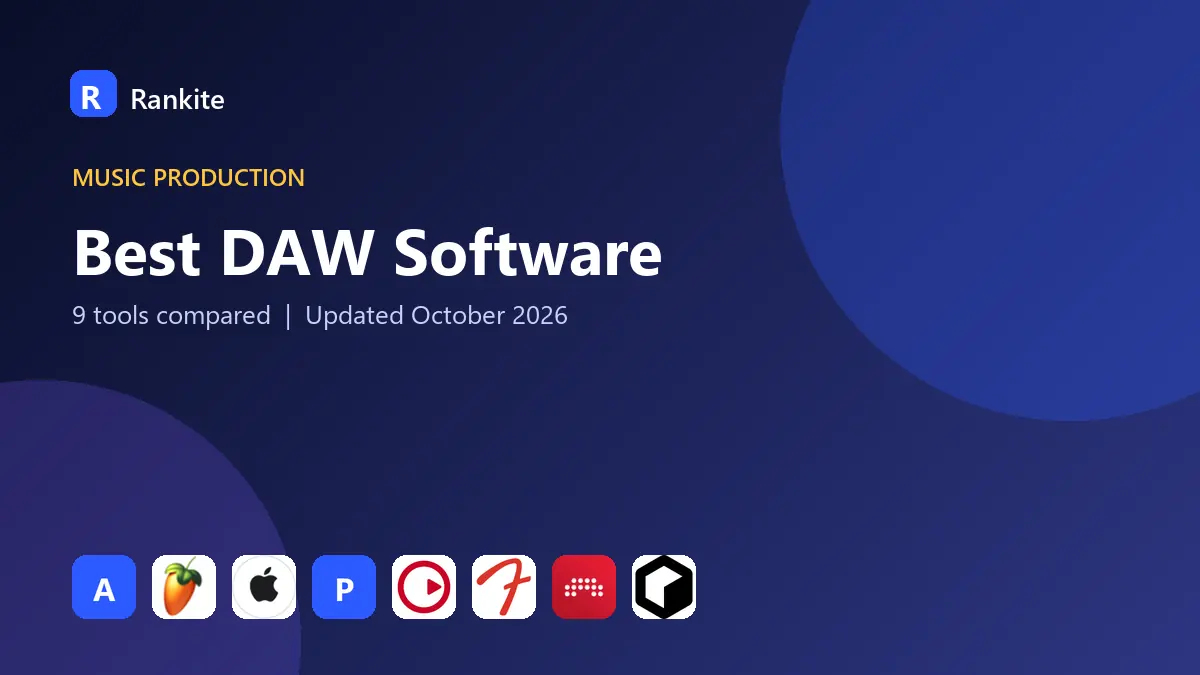 Best DAW Software in 2026: 9 Tools Compared
