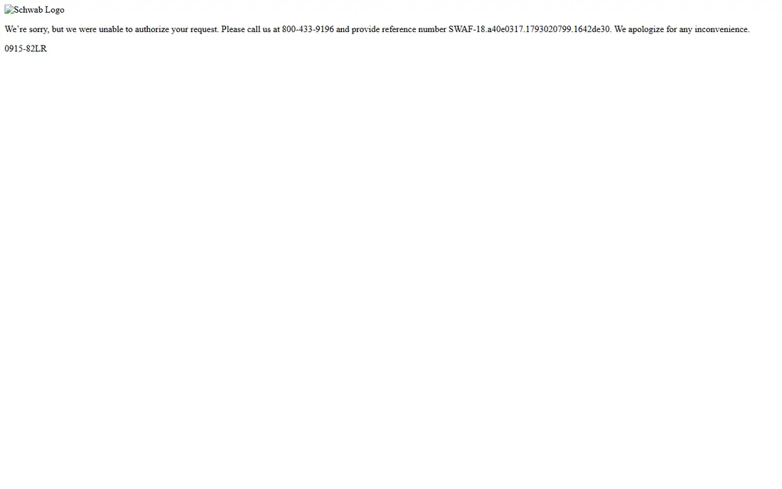 Charles Schwab homepage
