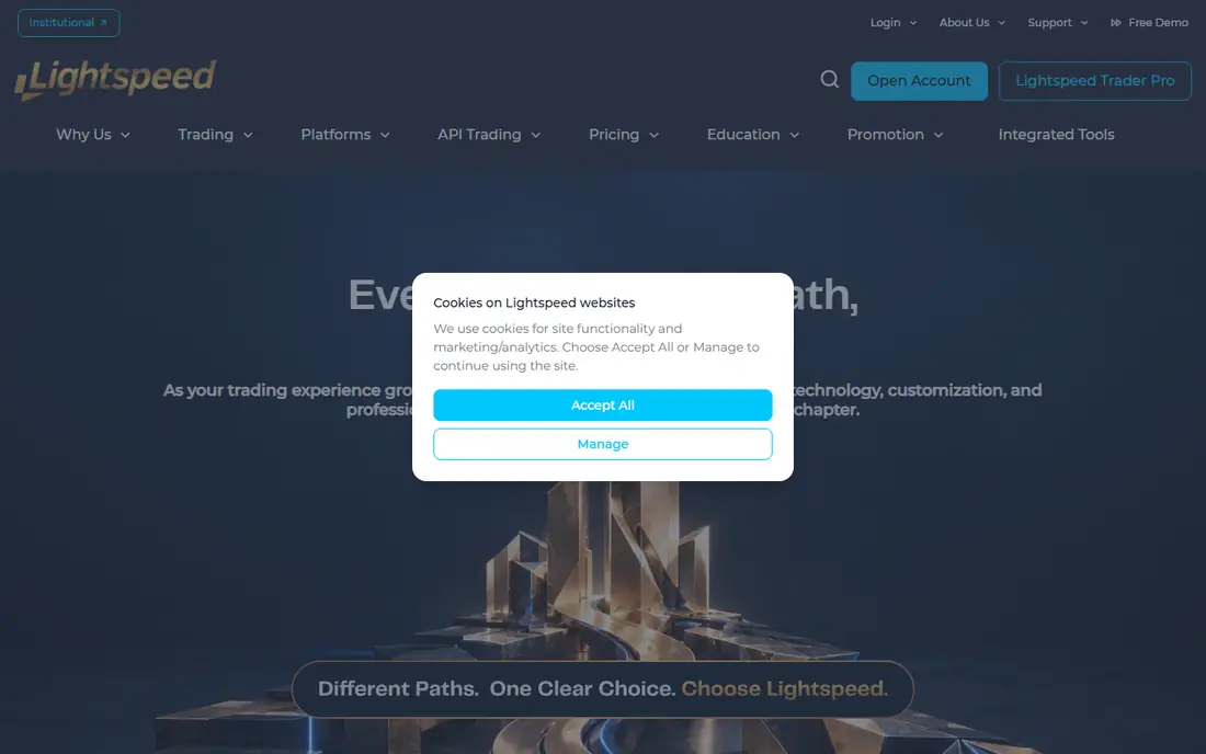 Lightspeed homepage