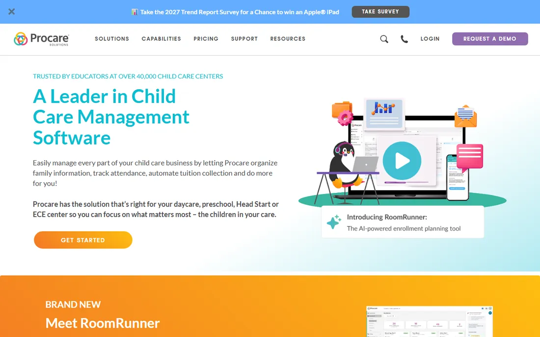Procare Solutions homepage