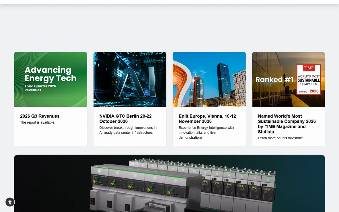 Schneider Electric EcoStruxure IT homepage