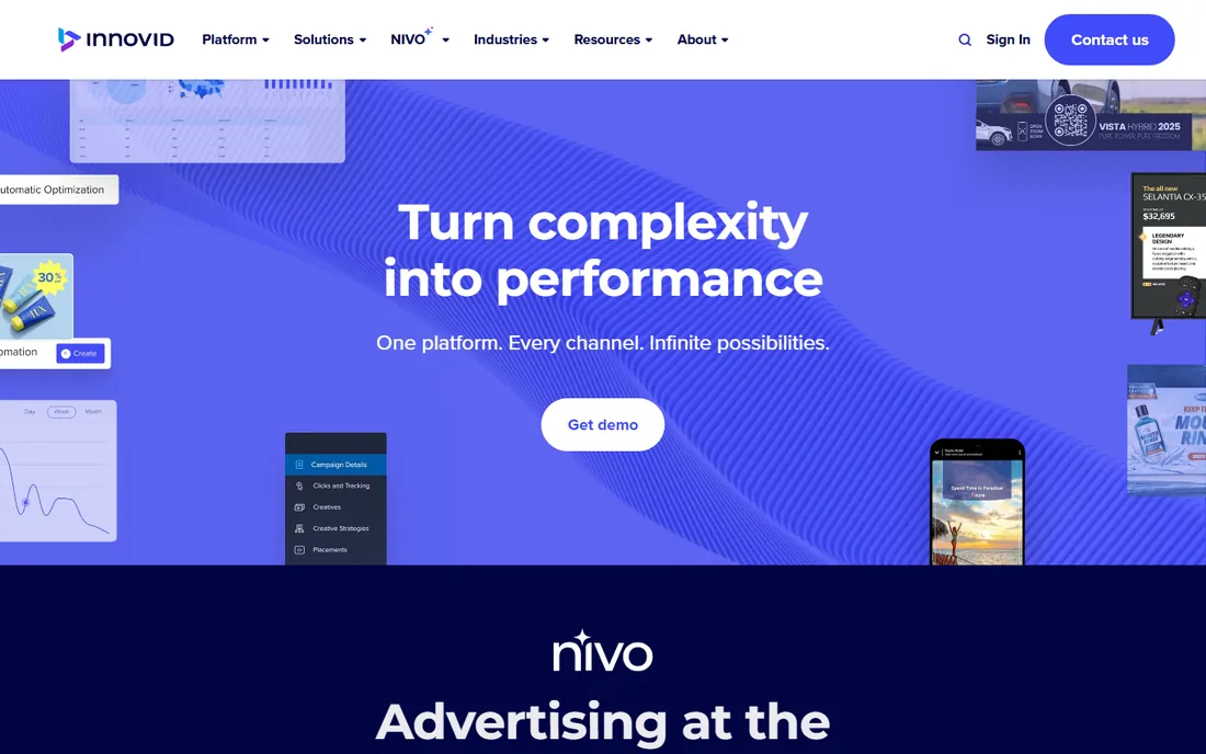 Innovid homepage