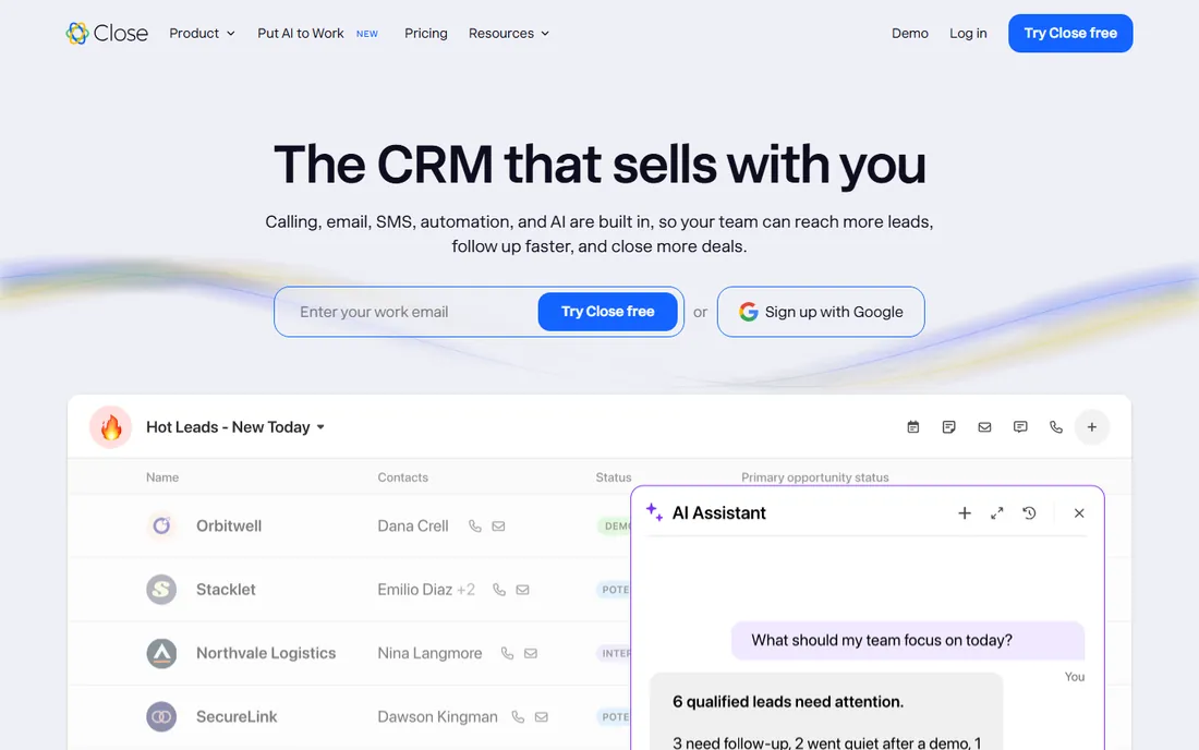 Close homepage