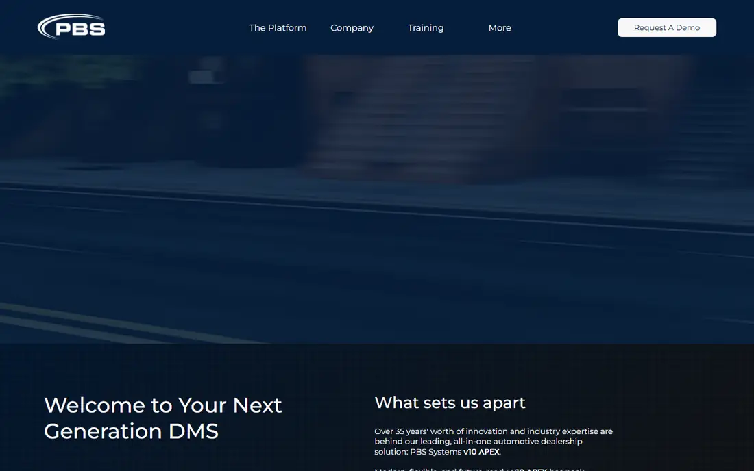 PBS Systems homepage