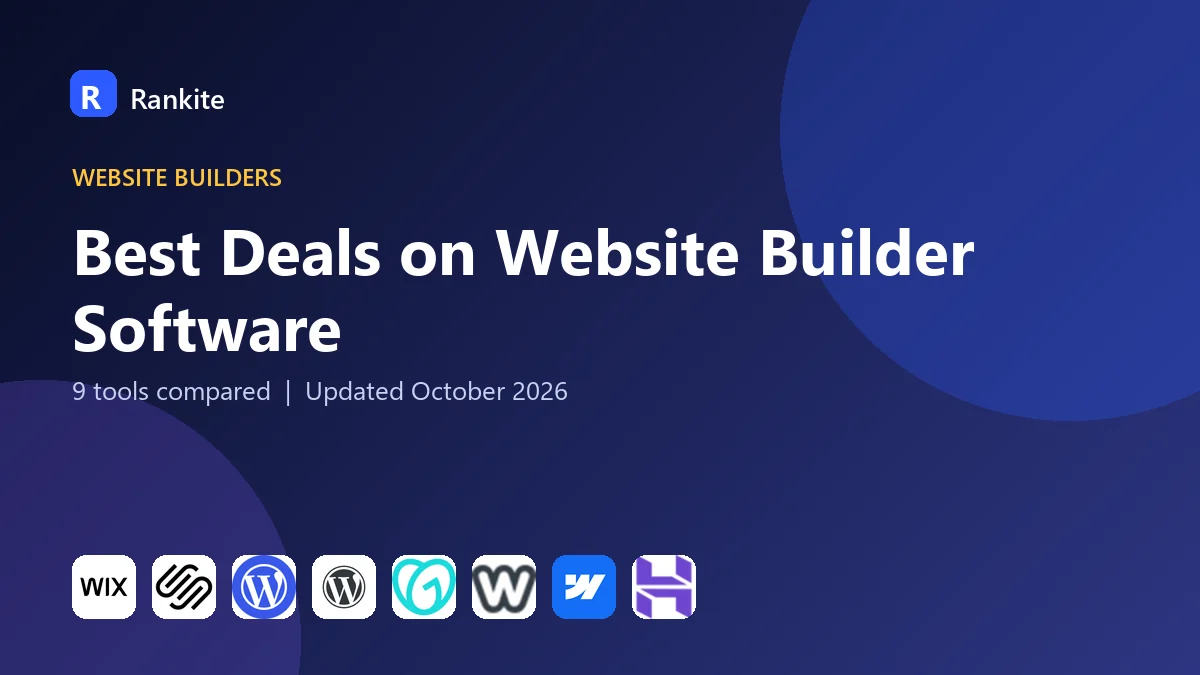 Best Deals on Website Builder Software in 2026: 9 Tools Compared