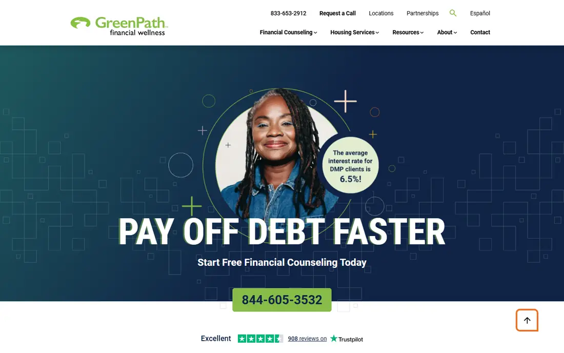 GreenPath Financial Wellness homepage
