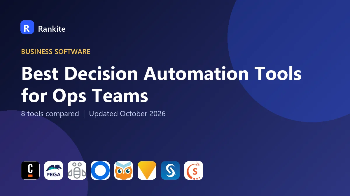 Best Decision Automation Tools for Ops Teams in 2026: 8 Tools Compared