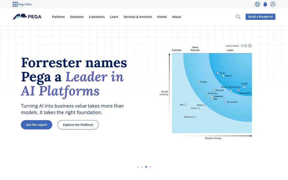 Pega homepage