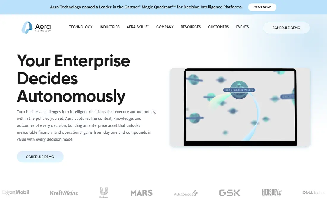 Aera Technology homepage