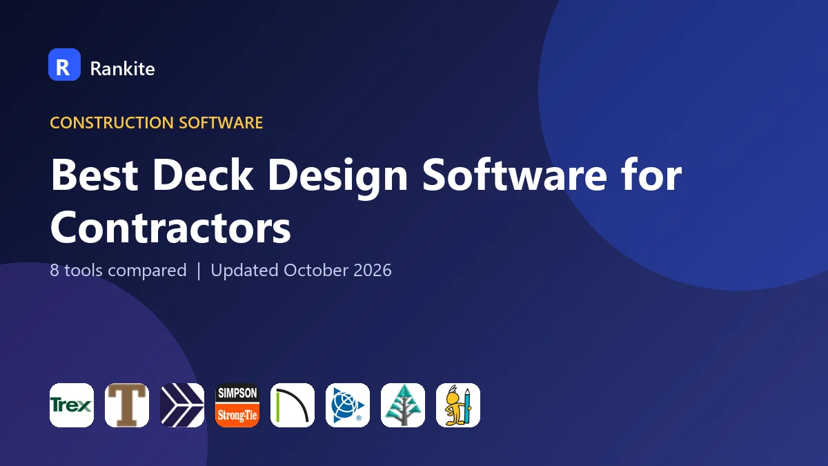 Best Deck Design Software for Contractors: 8 Tools Compared