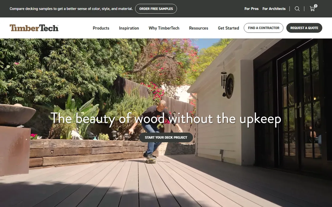 TimberTech Deck Designer homepage