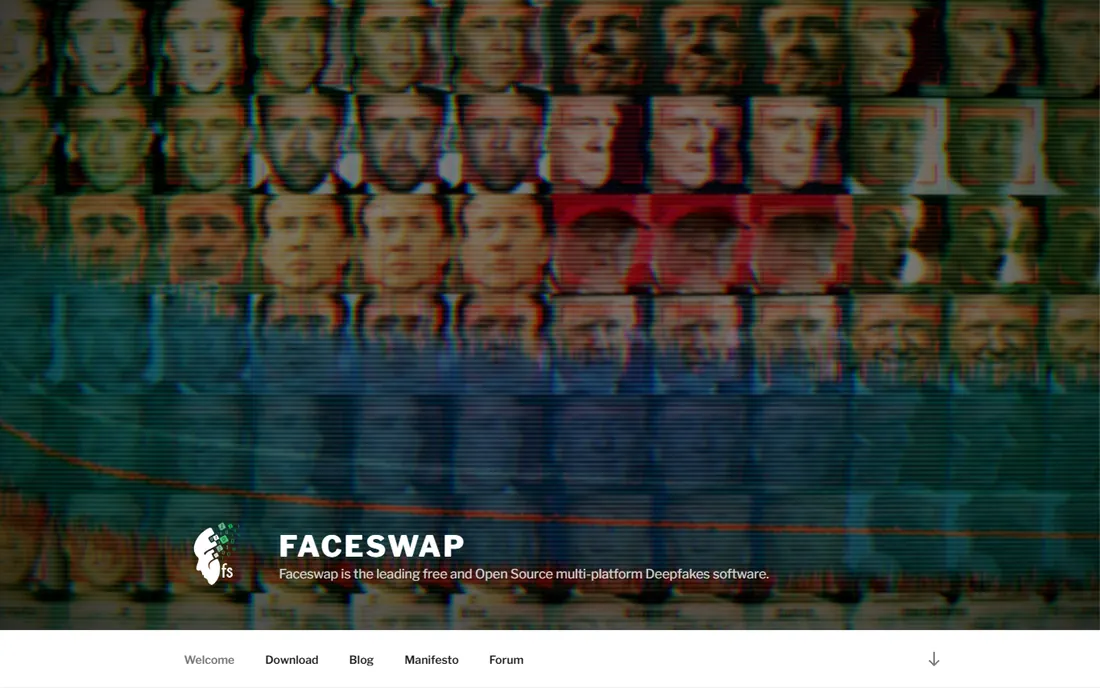 FaceSwap homepage