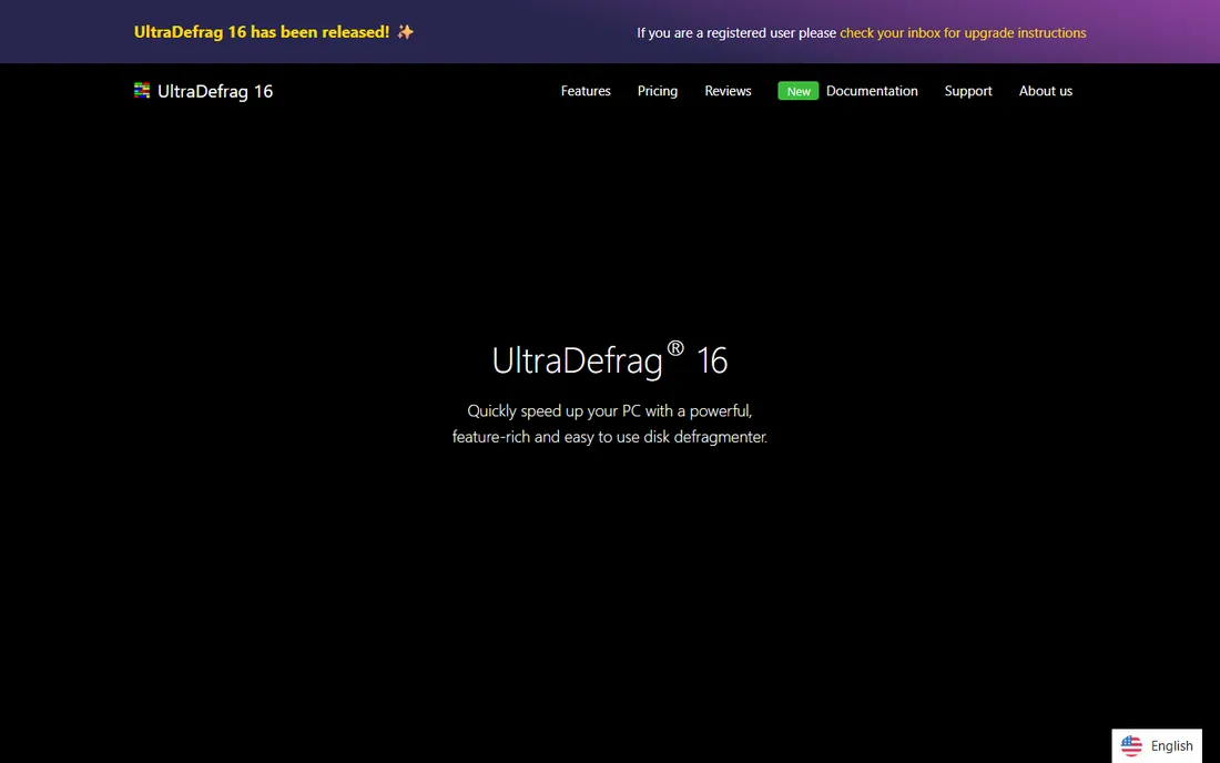 UltraDefrag homepage