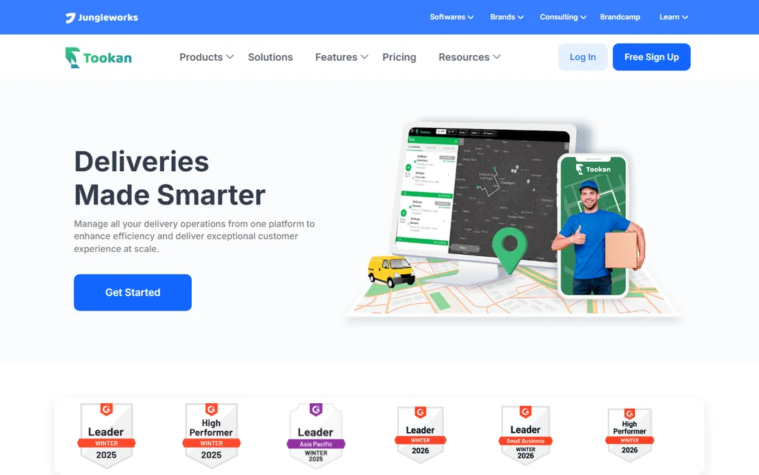 Tookan homepage