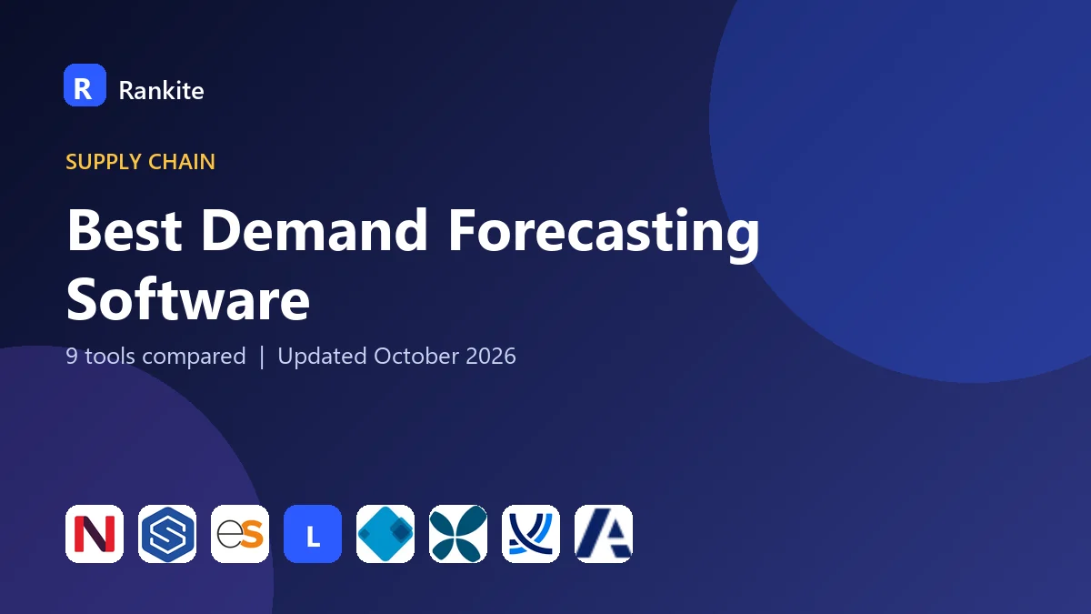 Best Demand Forecasting Software in 2026: 9 Tools Compared