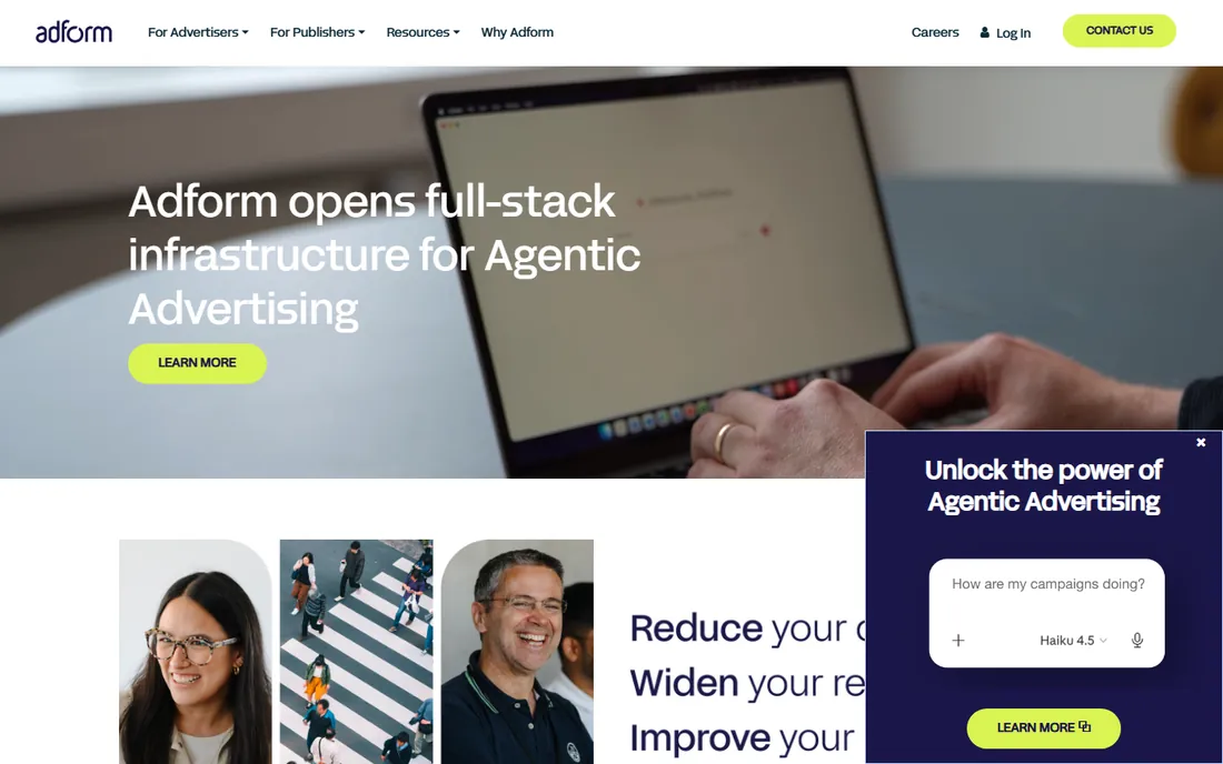 Adform homepage