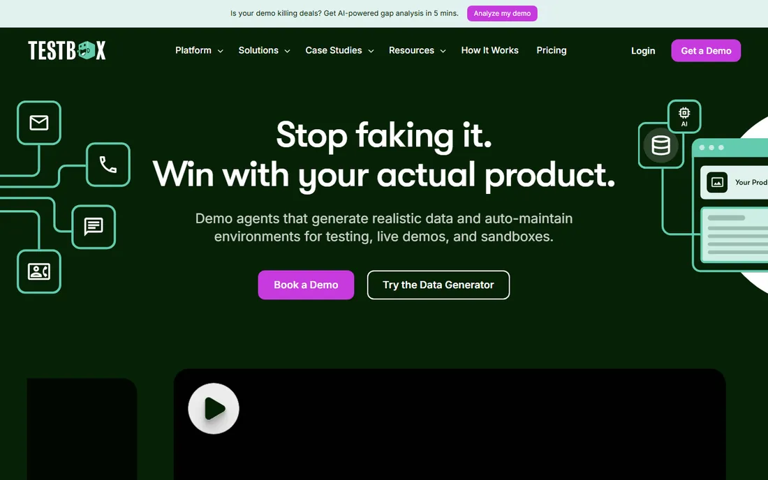 TestBox homepage