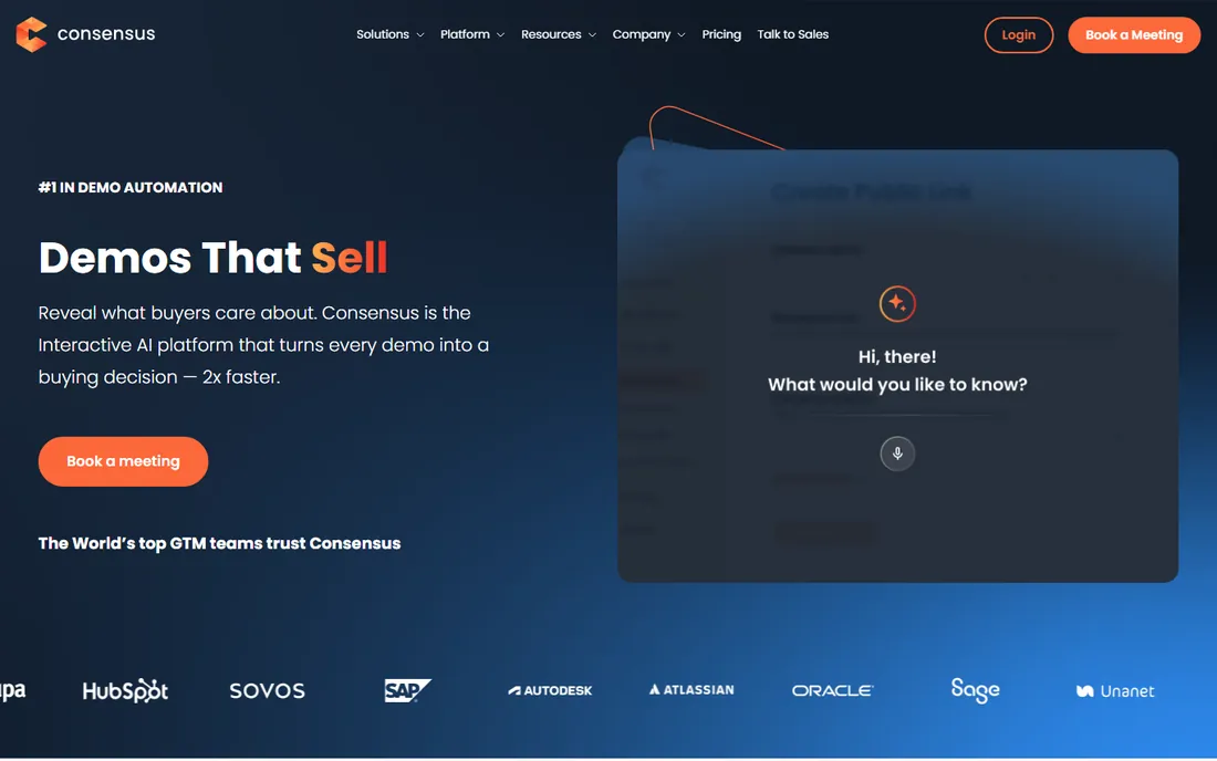 Consensus homepage