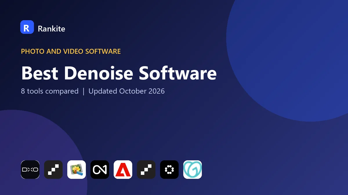 Best Denoise Software in 2026: 8 Tools Compared