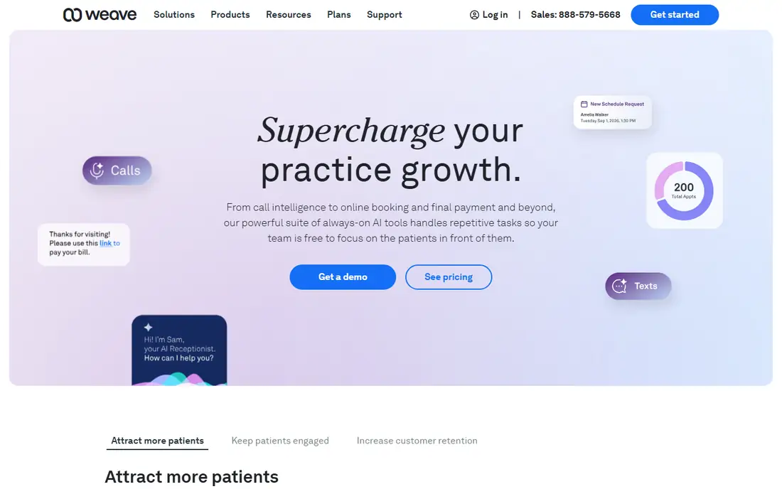 Weave homepage