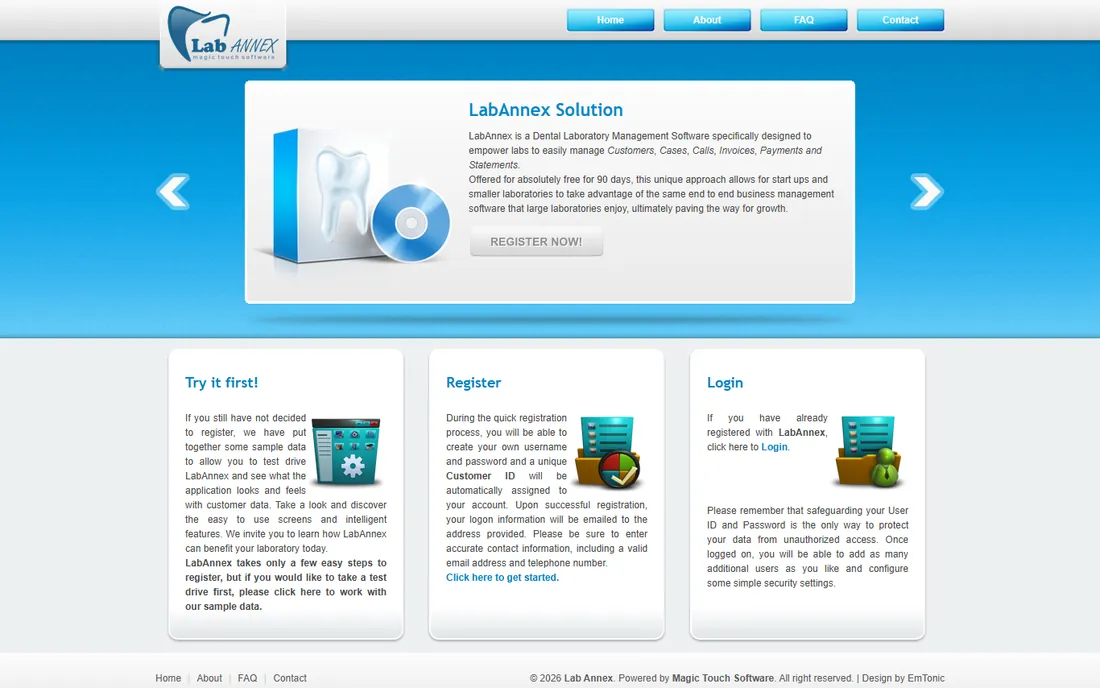 LabAnnex homepage