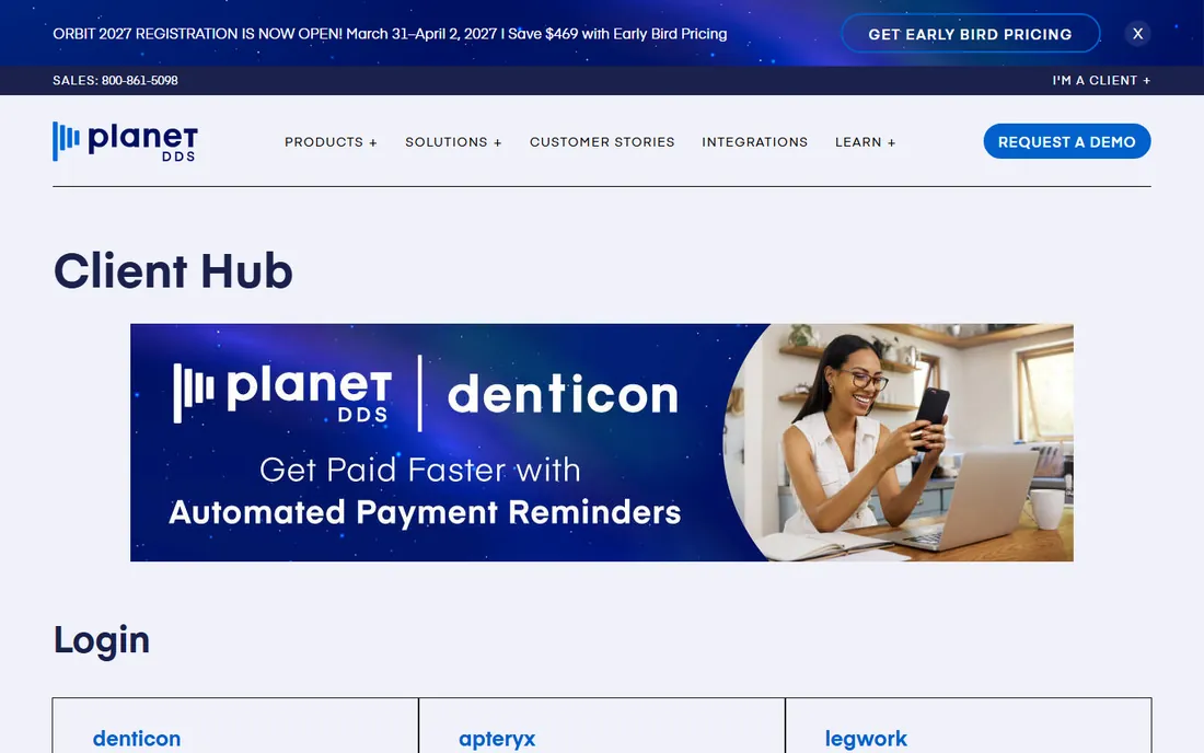 Denticon homepage
