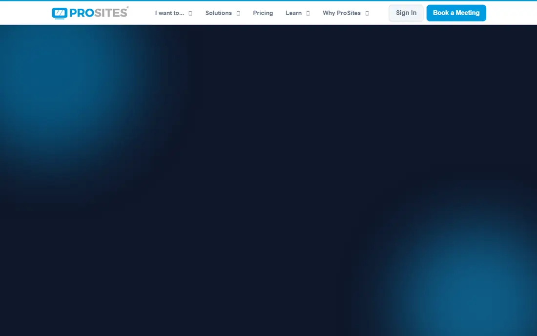 ProSites homepage